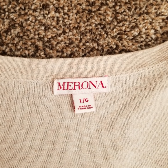 Merona tan sweater EXCELLENT CONDITON - Picture 2 of 3